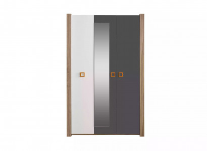 Children's wardrobe, wardrobe, children's furniture, children's room, wood, gray
